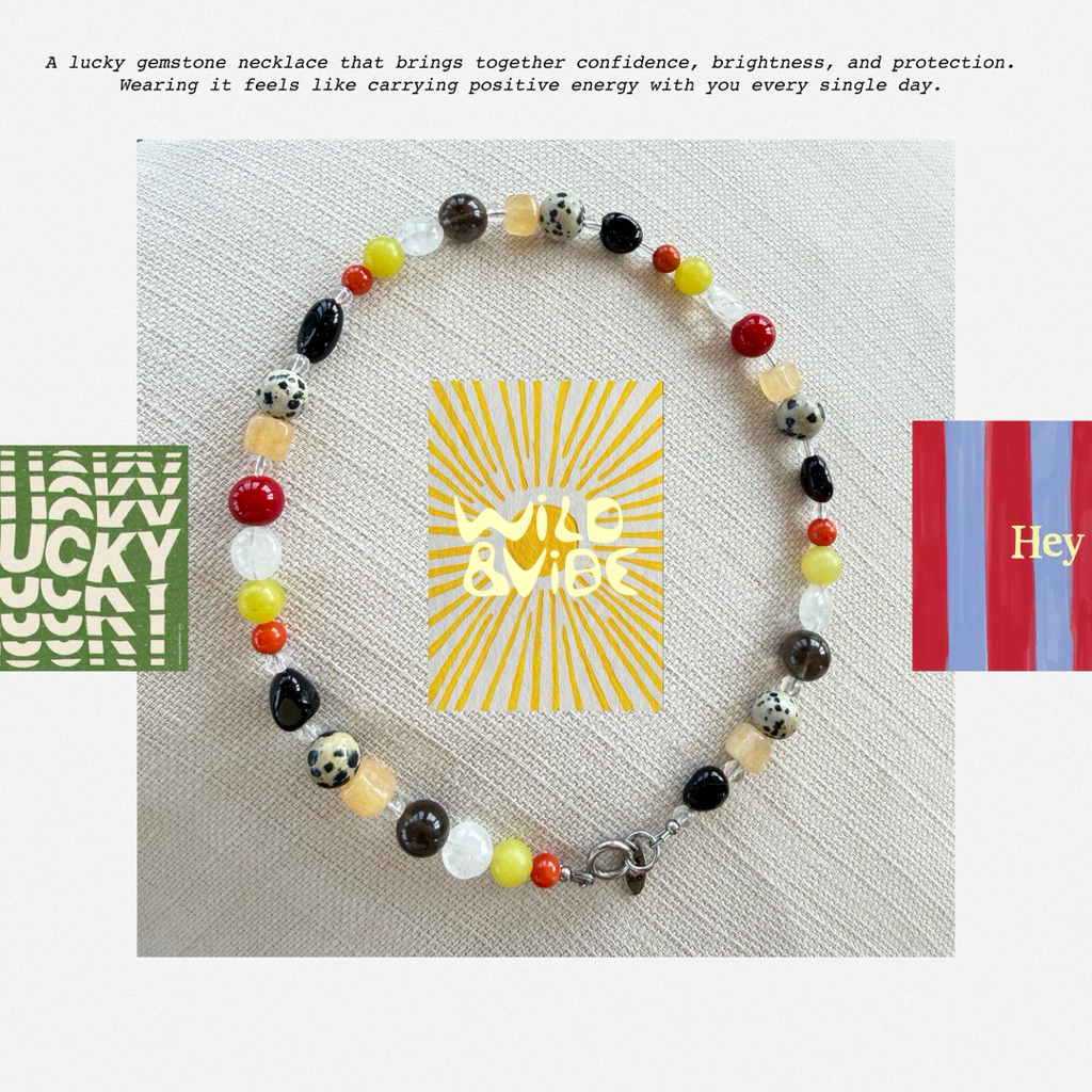 สร้อยหินแท้ Handmade | Wild & Vibe | เสริมพลังบวก สมดุลใจ และความมั่นใจ