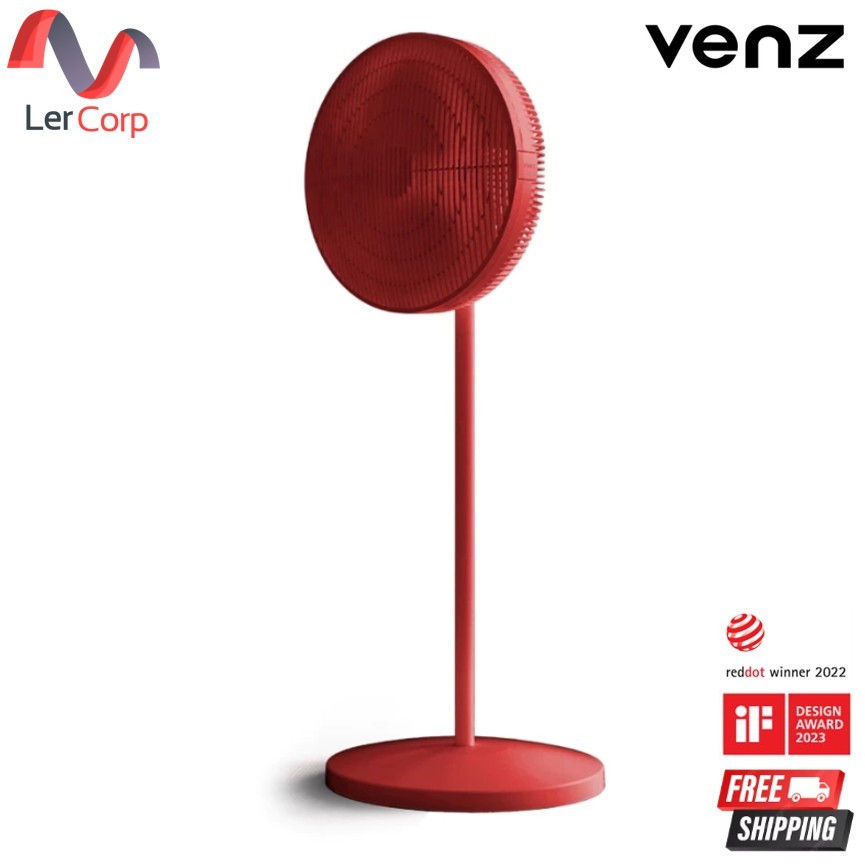 (Venz) พัดลมตั้งพื้น Linear 16" LEGACY RED (mic change)