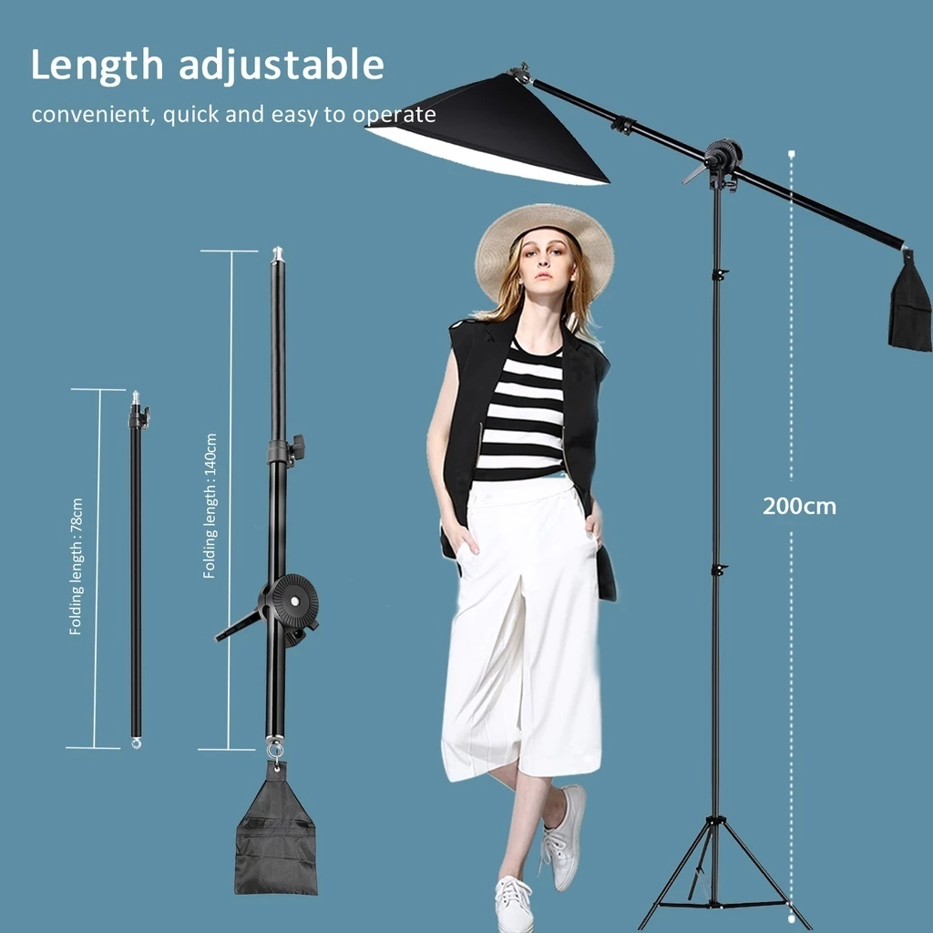 Softbox Boom Arm Light Stand Sandbag For Photo Studio Lighting แขนจับตั้งไฟสตูดิโอ ไฟถ่ายวีดีโอ ไฟต่อเนื่อง thumbnail 10