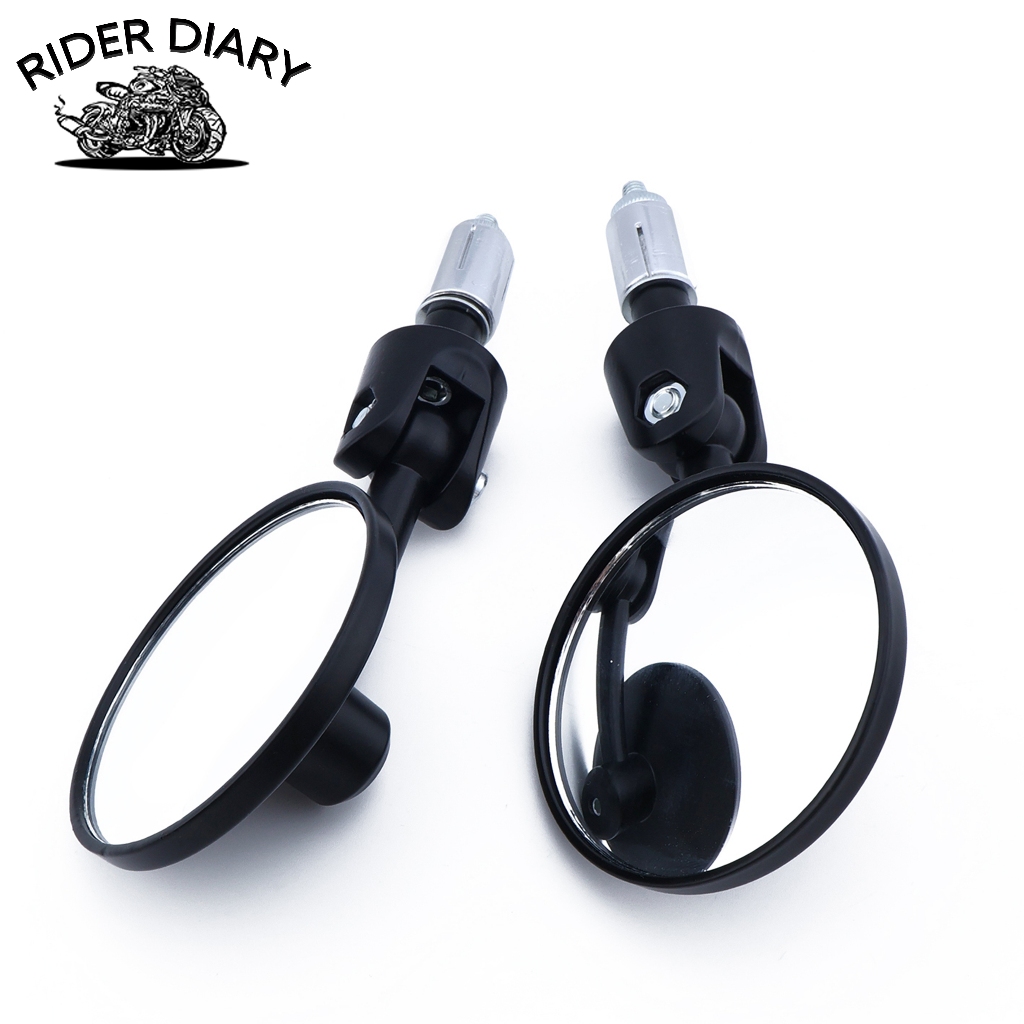 กระจกปลายแฮนด์ แบบกลม สำหรับทุกรุ่น 1คู่ เลนส์กลม ใส่ง่าย คุณภาพดี ทนนาน พร้อมส่ง - รูปที่ 3