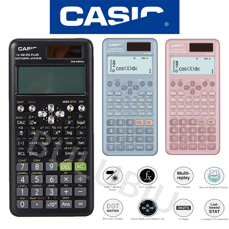 【COD】เครื่องคิดเลขวิทยาศาสตร์ Fx-991es plus 2nd Edition รุ่นใหม่! เครื่องคิดเลขวิทยาศาสตร์  ของแท้