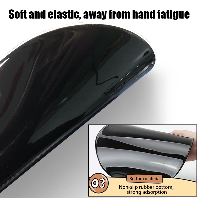 แผ่นรองเมาส์ทรงกลมน่ารัก ที่รองข้อมือเมมโมรี่โฟม ป้องกันฝุ่น ที่รองข้อมือสำหรับใช้ในสำนักงาน แผ่นรองเมาส์เมมโมรี่โฟม - รูปที่ 6