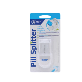 Exeter pill splitter / Premium Pill Spiltter เอ็กซ์เตอร์ พรีเมียม ***ที่ตัดแบ่งเม็ดยา + ช่องใส่ยา