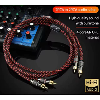 (Lotใหม่ล่าสุด ราคาต่อคู่) สาย rca เกรดไฮไฟเสียงดีมาก สายสัญญาณแท้คุณภาพสูง canare l-4e6s ของใหม่ ราคาพิเศษมีจำกัดครับ