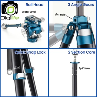 ลดล้างสต๊อก บางตัวอาจมีตำหนิ - Benro Tripod CyanBird CB259AFK ( FS20Pro ) ขาตั้งกล้อง น้ำหนักเบา กางราบได้ / Digilife