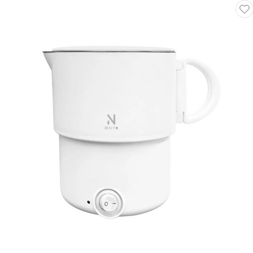 กาต้มน้ำไฟฟ้าพกพา NIKITO HF051B-3 0.9 ลิตร สีขาว