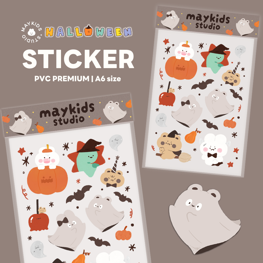 Premium Sticker (Halloween) สติกเกอร์ไดคัท แปะตกแต่ง สุดน่ารัก
