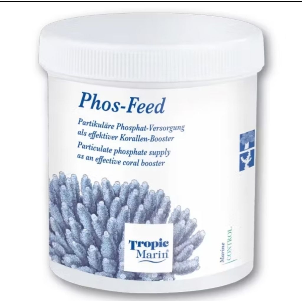 Tropic Marin Phos-Feed เป็นผลิตภัณฑ์สำหรับตู้ปะการังที่ให้ฟอสเฟต