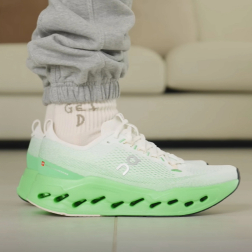 On Cloudsurfer Max White Green