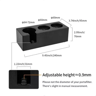 แท่นวางก้านชงกาแฟ แบบพลาสติก ABS 3 ช่อง2 in 1 แท่นวางด้ามชงกาแฟ ที่วางแทมเปอร์ Tamper Base