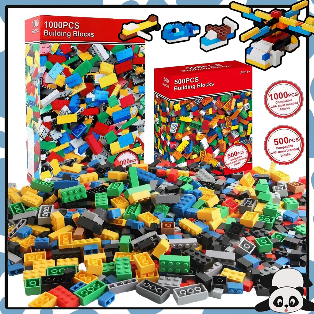 500/1000 ชิ้น มัลติฟังก์ชั่ diy ประกอบการสร้างบล็อกปริศนาเด็ก ของเล่นเด้ก ตัวต่อเล็ก ของขวัญวันเด็ก