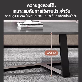 ALOVEโต๊ะวางโซฟา/โต๊ะกาแฟสไตล์นอร์ดิกขนาด 80/100/120 ซม.ขาเหล็ก แข็งแรงทนทาน เหมาะสำหรับตกแต่งห้องนั่งเล่นหรือบริเวณโซฟา