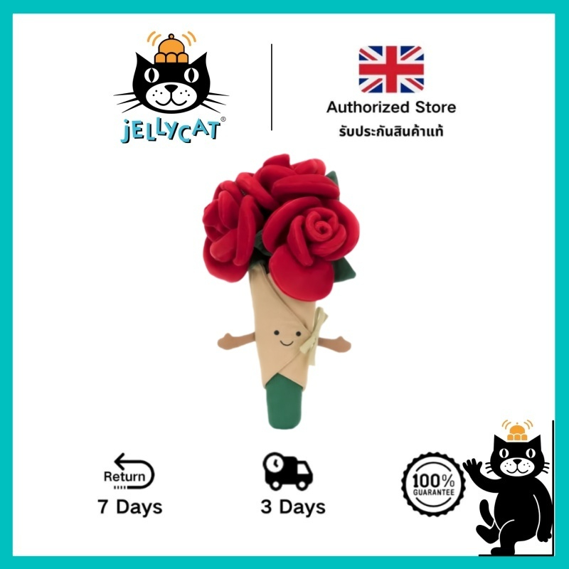 Jellycat Rose สั่งจากอังกฤษ jellycat ของแท้ 100%ตุ๊กตาของเล่นตุ๊กตา ของขวัญวันJellycat Rose สั่งจากอ