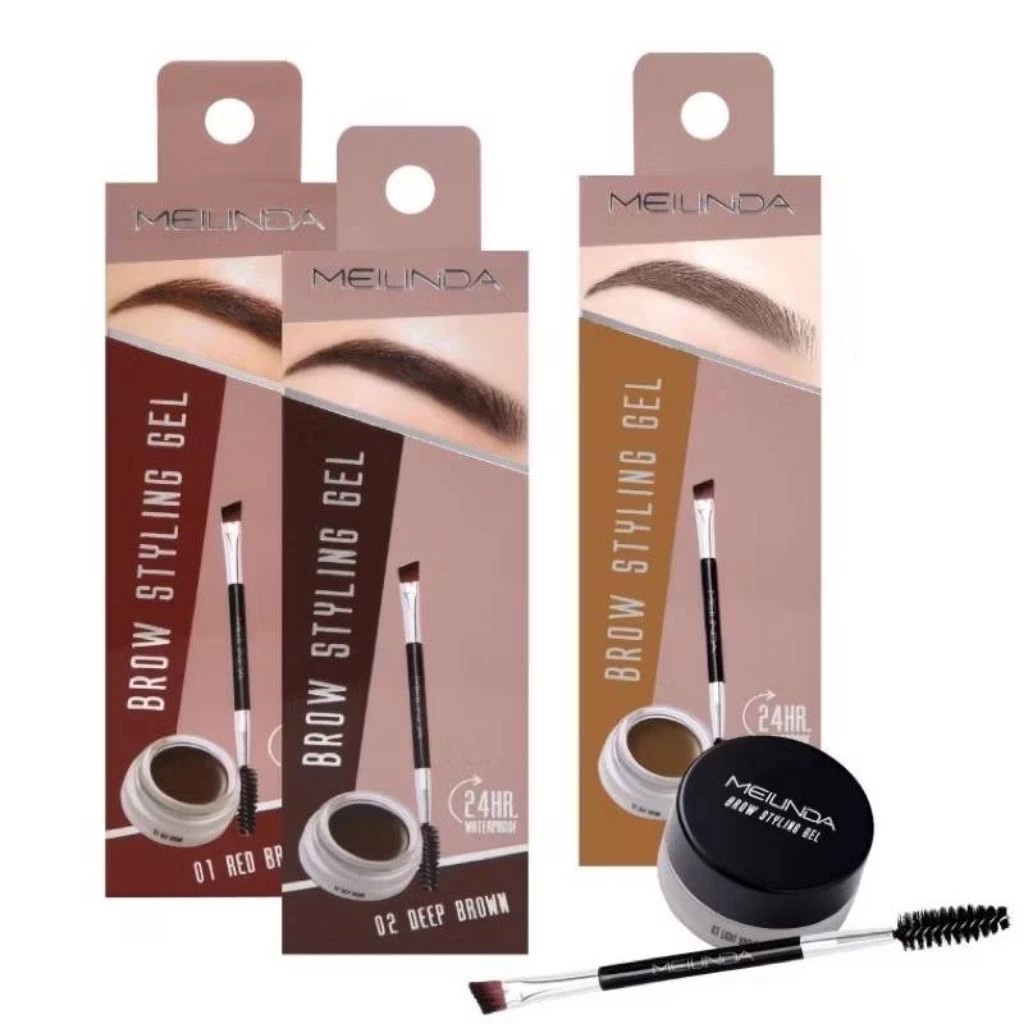 เจลเขียนคิ้ว Meilinda brow styling gel MC-3095 เจลคิ้ว เมลินดา ดินสอเขียนคิ้ว เนื้อเนียน เกลี่ยง่าย
