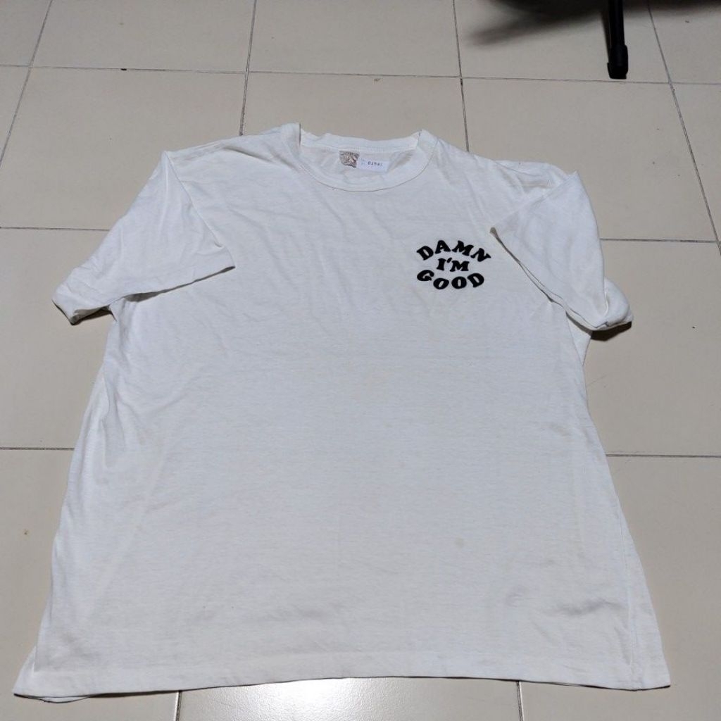 👕อก46ยาว29" ตะเข็บเดี่ยว DAMN I'M GOOD 80/เสื้อยืด วินเทจ วง การ์ตูน แบรนด์