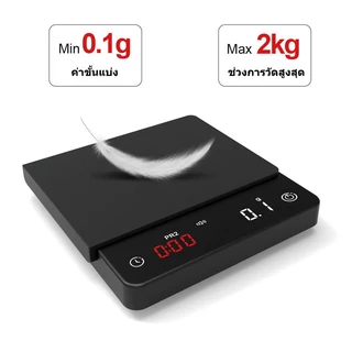 KC200 coffee scale(Pro / Mini) เครื่องชั่งกาแฟดิจิตอล พร้อมเซ็นเซอร์ความแม่นยำสูง