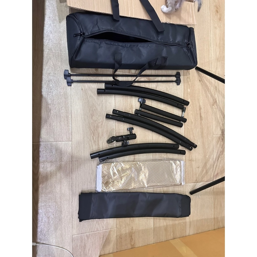 [ส่งของจากไทย]  50x110cm ตัวยูแผ่นสะท้อนแสง Reflector + ขาตั้งกล้อง 2 เมตร แผ่นรีเฟล็กซ์ Studio Curved Screen Reflector thumbnail 9