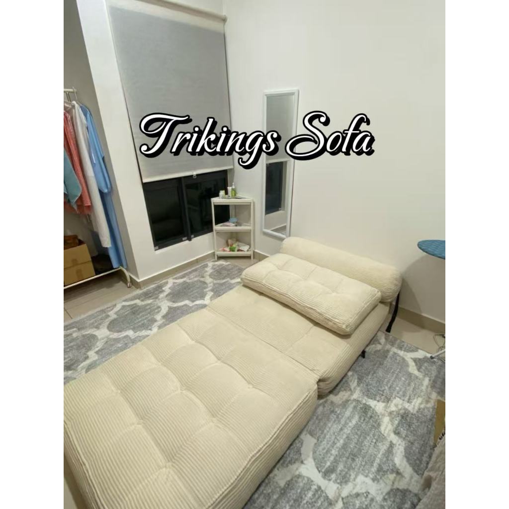 Trikings Sofa โซฟาเบดรวมโมเดิร์นหรู น้ำหนักเบานั่งสบาย โซฟาเดี่ยว multifunction สำหรับห้องขนาดเล็ก รูปที่ 7