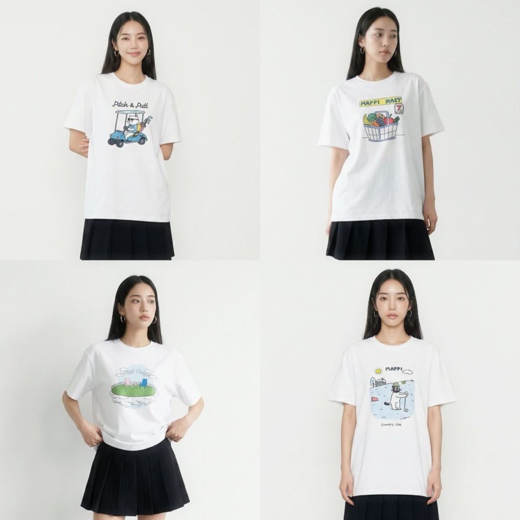 [ SALE 80% ] Mappi Tee Collection เสื้อยืด Oversize/เบบี้ที Cotton 100%