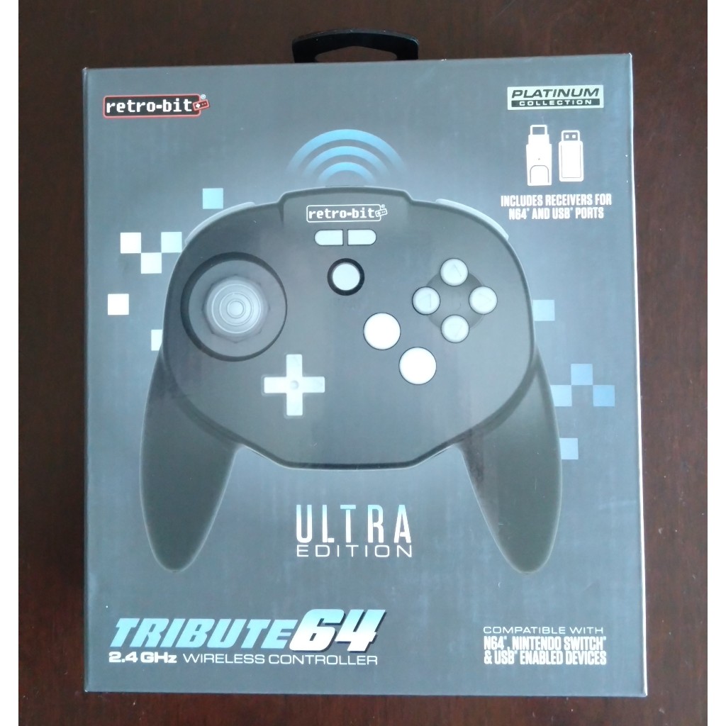 มือ1 Retro-Bit Tribute64 Ultra Edition 2.4ghz Wireless Controller For Nintendo N64, Switch & USB Dev