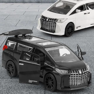 Lepton 【พร้อมส่ง】รถโมเดล Toyota Alphard ไม่มีเสียง ไม่มีไฟ เปิดประตูได้ สเกล 1/32 ทำจากพลาสติก