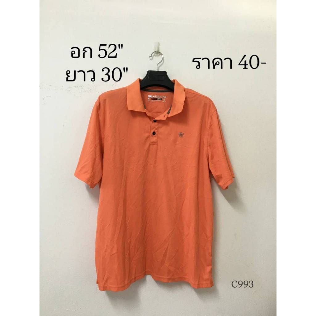 เสื้อมือสองคอปกไซส์ 2XL (C993)