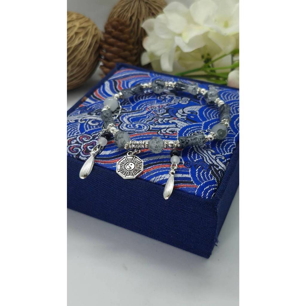 สร้อยข้อมือมงคล เหรียญไท้ซุ่ย หยินหยาง ปี่เซียะ เครื่องเตือนใจสายฮวงจุ้ย ของมงคลประจำปี - รูปที่ 4