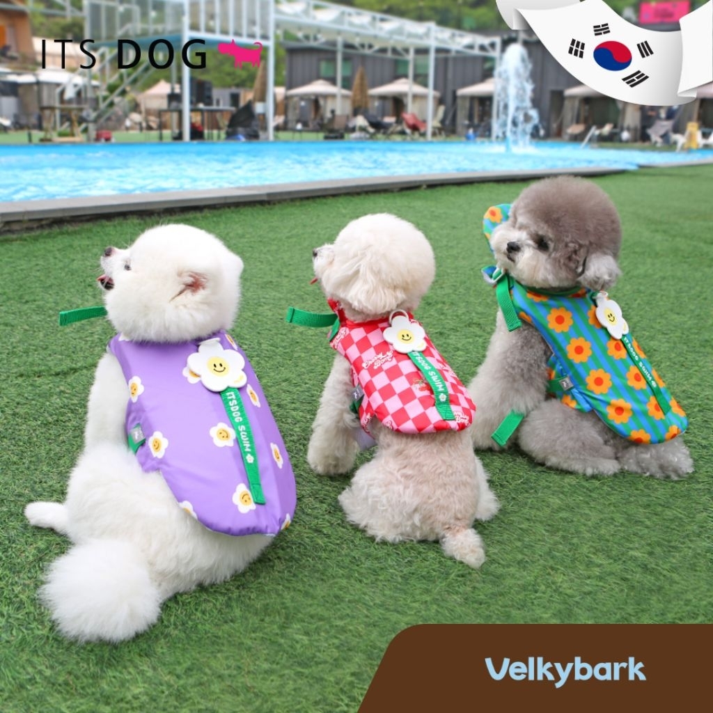 VELKYBARK [พร้อมส่ง] ITSDOG🇰🇷 Ice Popping Life Jacket เสื้อชูชีพสัตว์เลี้ยง เสื้อชูชีพสุนัข นำเข้าจากเกาหลี