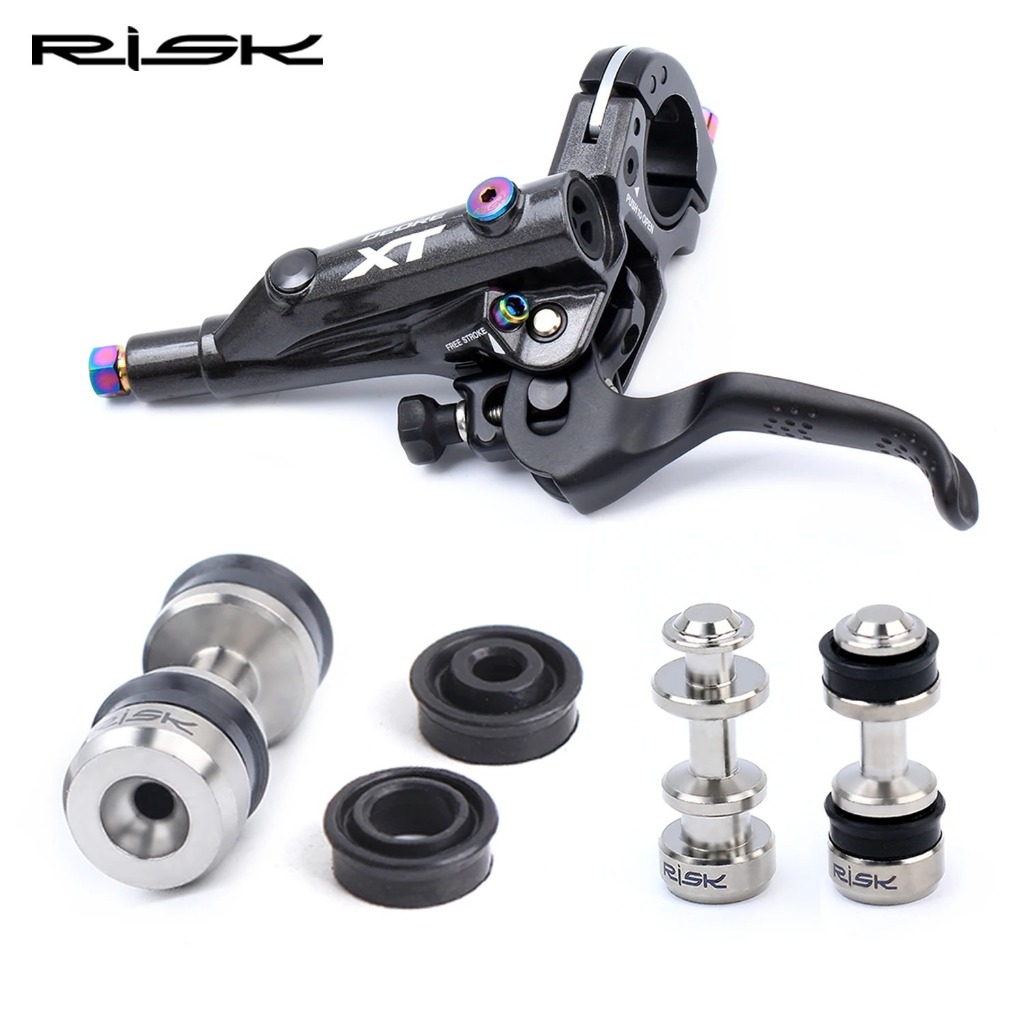 RISK ชุดแกนลูกสูบและลูกยาง  มือเบรคจักรยาน ชุดอะไหล่ซ่อมสำหรับเบรค ใช้ได้กับ XT M785/M8000 SLX M7000
