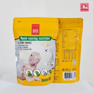 พร้อมส่ง!! 250กรัม /ถุงเล็ก อาหารนกลูกป้อน BABY​ BIRD เพื่อเตรียมความพร้อมของลูกนกที่ช่วยในการเจริญเติบโต