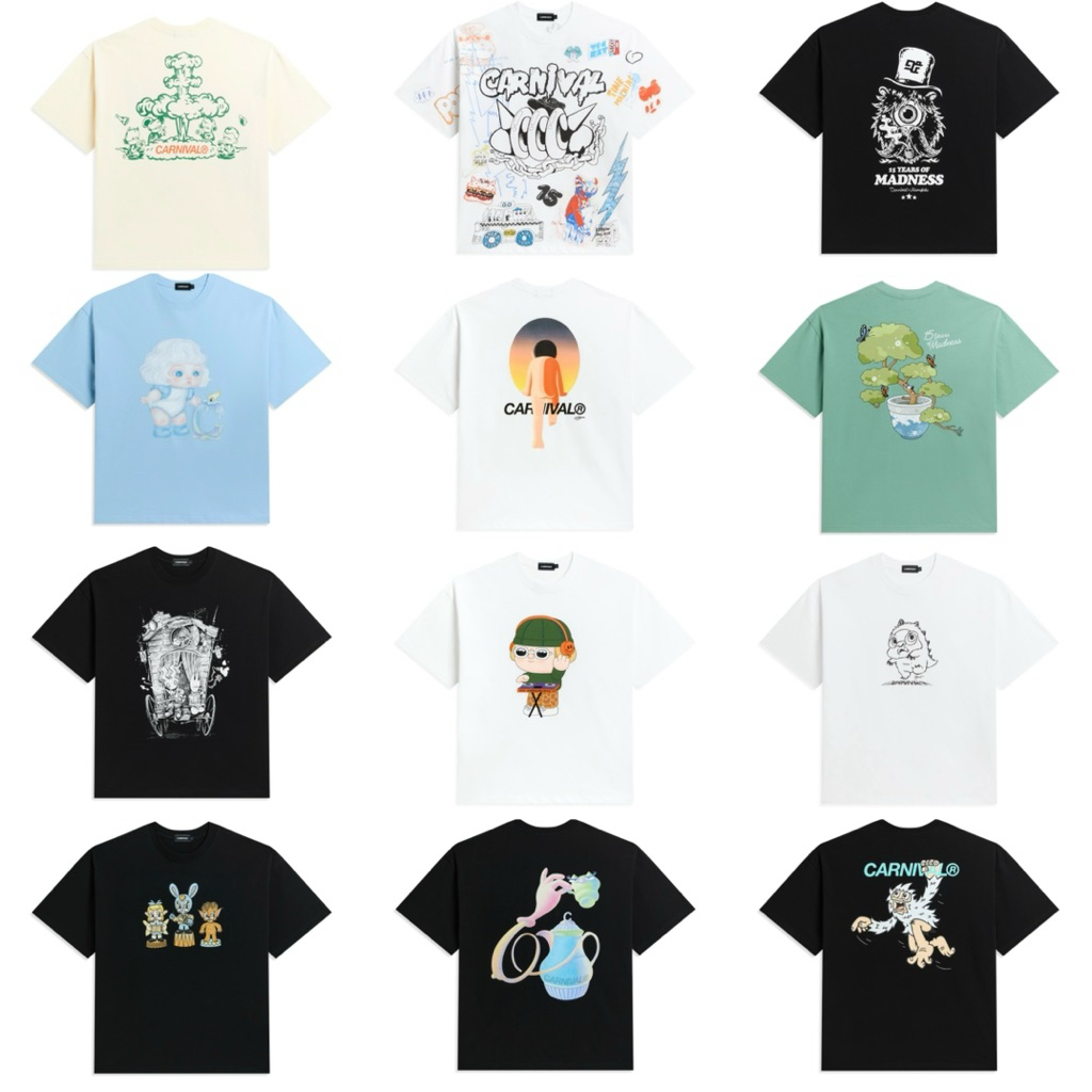 [ส่งด่วน กรุงเทพฯ 🚗✨ใช้โค้ด30%ได้] เสื้อยืด CARNIVAL® 15YEARS OF MADNESS “MAMAFAKA”มือ1 ลิขสิทธิ์แท้