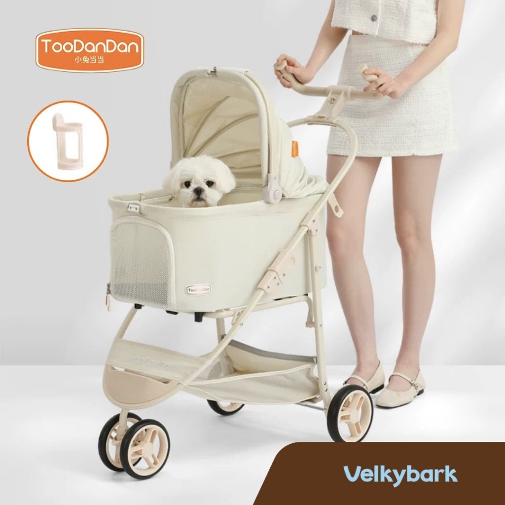 VELKYBARK [พร้อมส่ง] Toodandan รถเข็นสัตว์เลี้ยงขนาดกลาง พรีเมียม รถเข็นสุนัข รถเข็นแมว