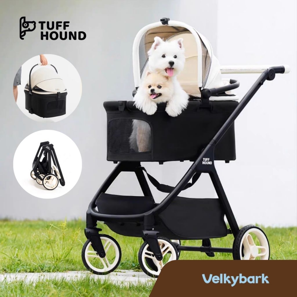 VELKYBARK [พร้อมส่ง] Tuffhound รถเข็นสัตว์เลี้ยงพรีเมียม คุณภาพดี ขนาดกลาง-ใหญ่