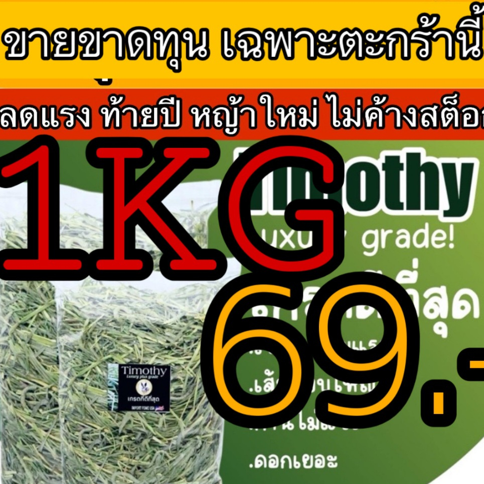📌ลดแรง ทิมโมธี1กิโล หญ้ากระต่าย เกรดใหม่ ลอตล่าสุด