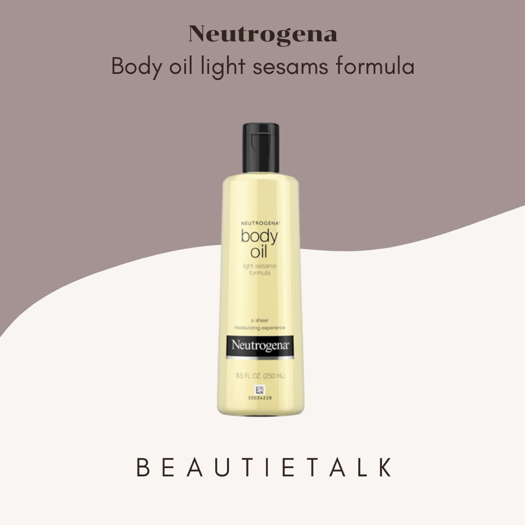 Neutrogena body oil light sesame formula