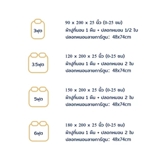 ผ้าปูที่นอน 3ฟุต/3.5ฟุต/5ฟุต/6ฟุต นุ่มลื่น ซาบซ่านผิว ระบายอากาศดี รัดมุม360° ซักเครื่องได้ ลวดลายการ์ตูน ชุดเครื่องนอนค