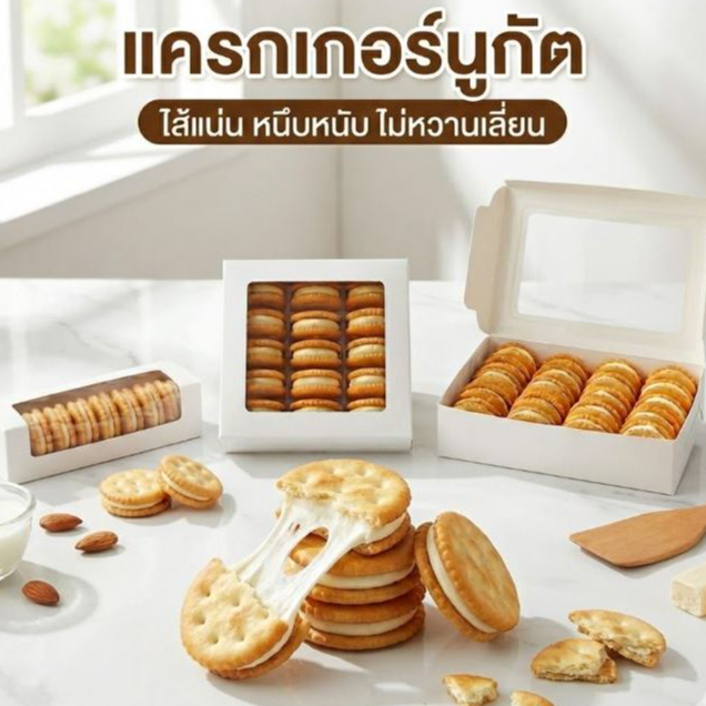 แครกเกอร์นูกัต nougat cracker แครกเกอร์ตังเม ไต้หวัน