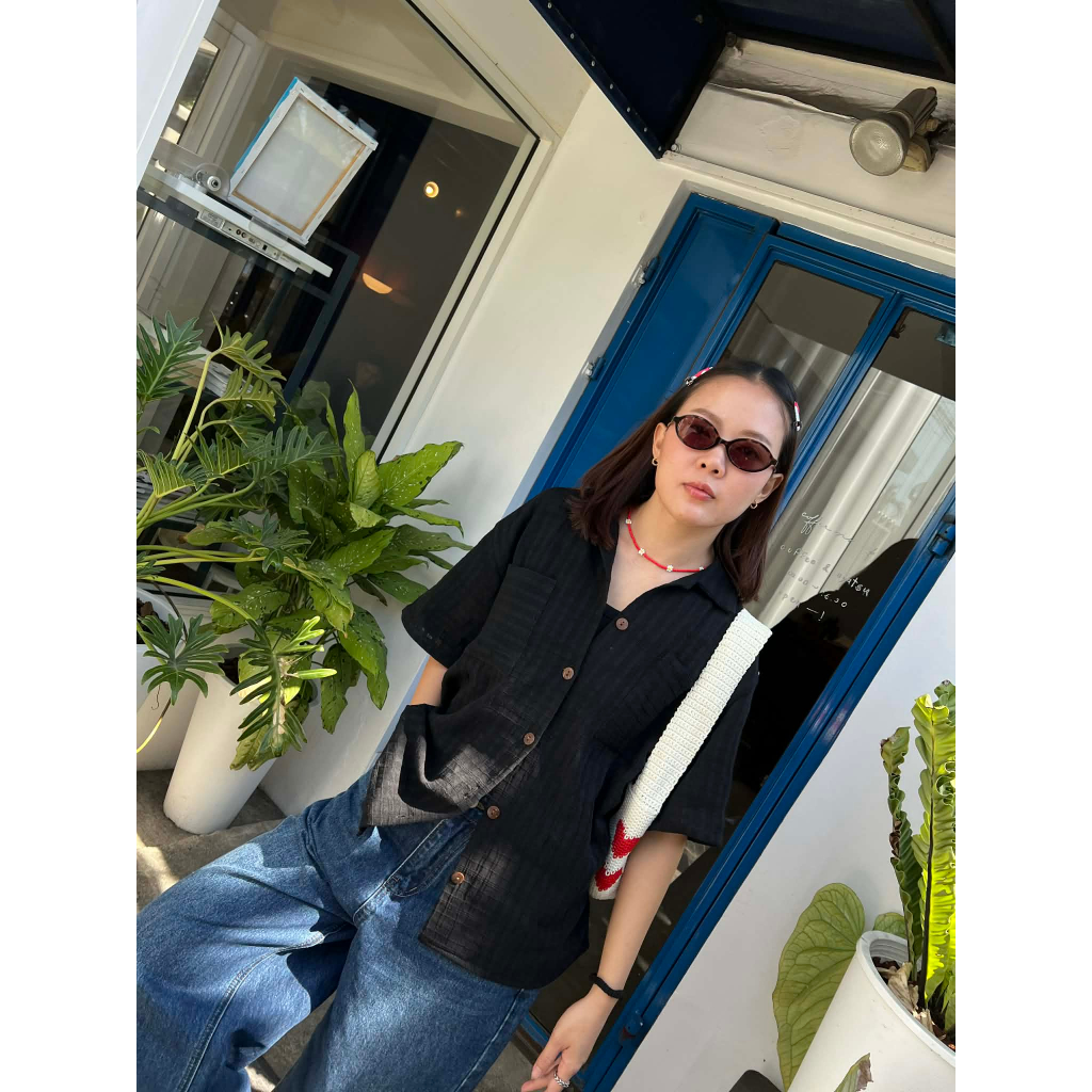 เสื้อฮาวายผ้าฝ้ายตาสามเส้น รูปที่ 4