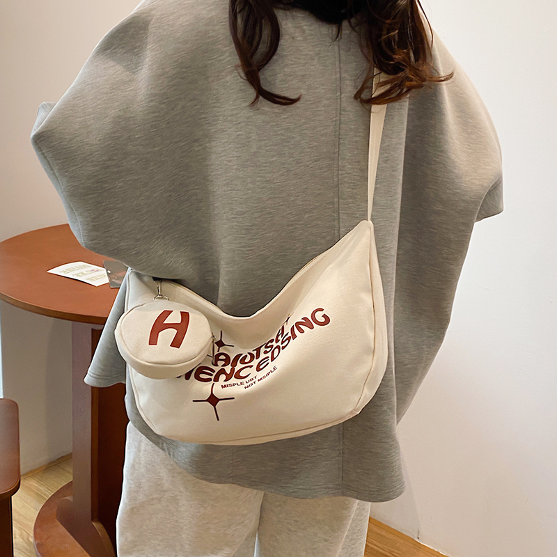 (มีส่งด่วน) tokyosellected(T2000) กระเป๋าสะพายไหล่ผ้าแคนวาสแถมที่ห้อยกระเป๋าใส่เหรียญ - รูปที่ 3