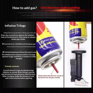 AOMAI Multi Purpose GAS Torch ZB-8102 หัวพ่นไฟ หัวพ่นไฟทำอาหาร หัวพ่นไฟแต่งหน้าขนมเค้ก ทำซูชิ หัวเป่าแก๊ส หัวพ่นแก๊ส