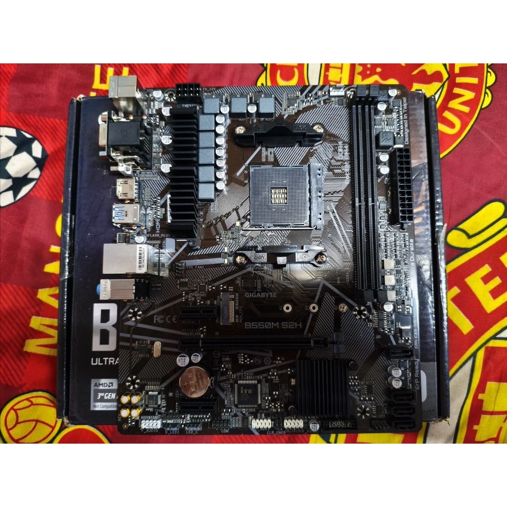 เมนบอร์ด AM4 Gigabyte B550M-S2H มือสองสภาพดี