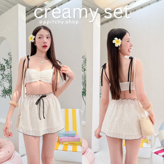 ppitchy.shop 🤍 Creamy Set - เซต 2 ชิ้น บราสายเดี่ยว + กระโปร…