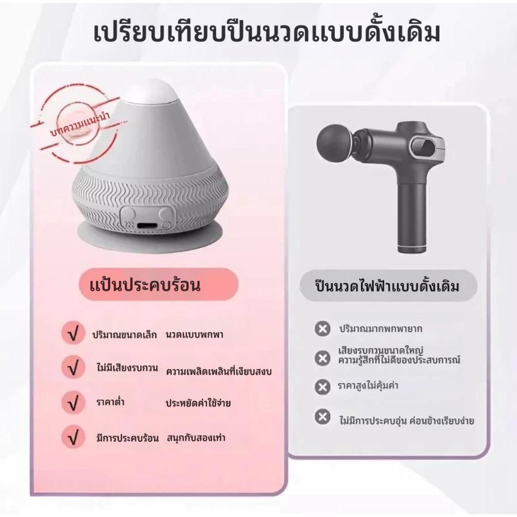 J&Q ลูกบอลนวดไฟฟ้า ฮอกกี้ นวดกล้ามเนื้อลึก บรรเทาอาการปวดกล้ามเนื้อ โยคะ พิลาทิส ออกกำลังกาย - รูปที่ 2