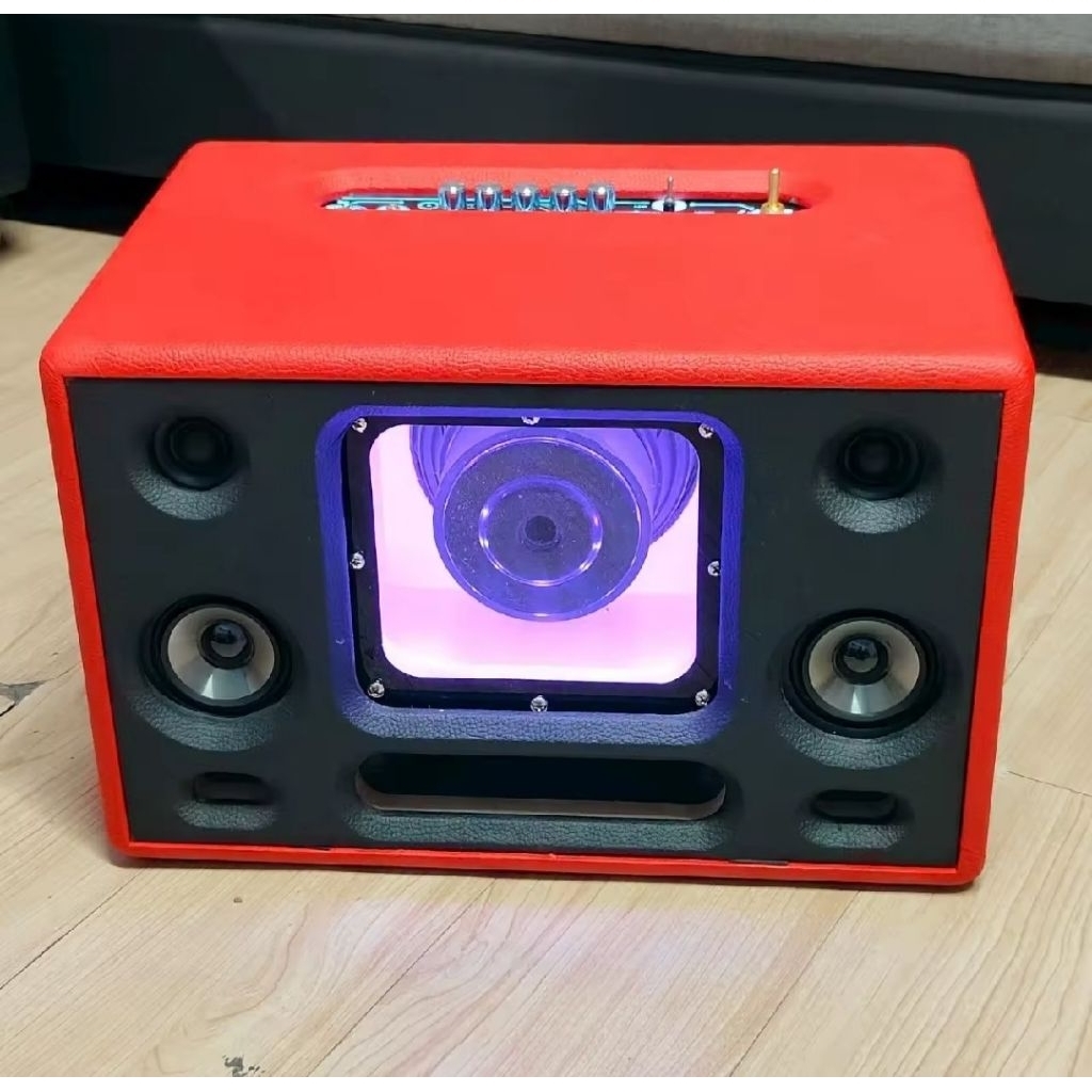 ลำโพงบลูทูธ Diy แบนพาส ซับ6.5นิ้วแม่เหล็ก 2 ชั้น แบตในตัว6000mAh เปิดยาวๆ4-5ชม. เบสแน่นลอยๆกลางอาร่า