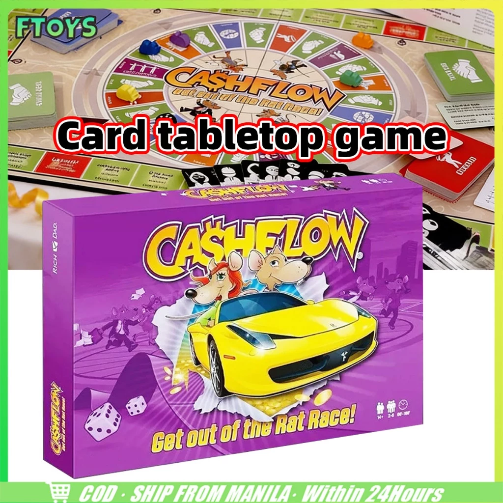 จัดส่งใน24ซม.cashflow game เกมกระแสเงินสด บอร์ดเกม ภาษาอังกฤษ เล่นในงานปาร์ตี้ เกมสนุก ฝึกสมอง