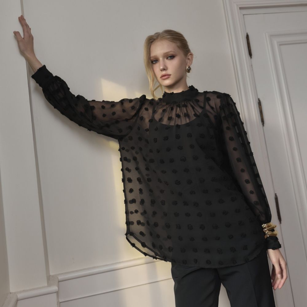 MAVE เสื้อรุ่น Lumen top สี Black dot,White dot - รูปที่ 7