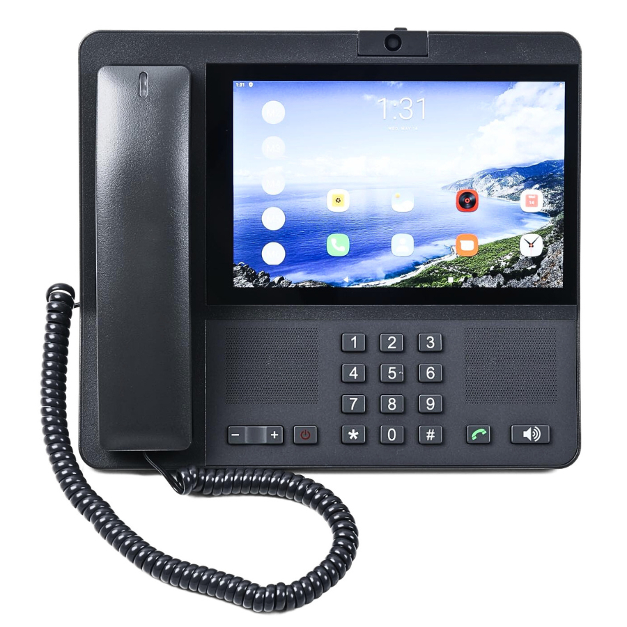 DLNA ZT9600 4G โทรศัพท์สำนักงาน แบบไร้สาย โทรศัพท์บ้าน ตั้งโต๊ะ วีดีโอคอล Android11Home Phone