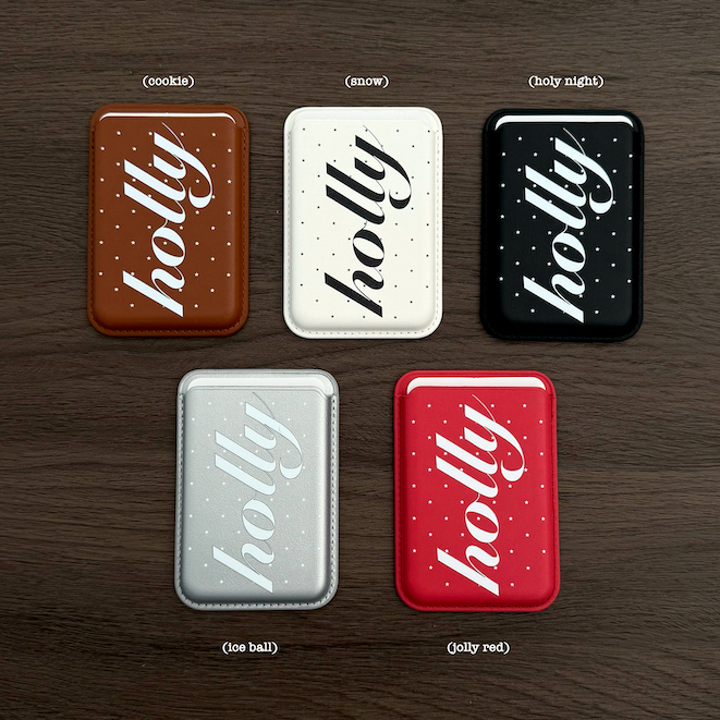 Magnetic-Card Holder ⭐️🧲 (เพิ่มแม่เหล็ก X2) กระเป๋าใส่การ์ด/ใส่บัตร แม่เหล็กแน่นพิเศษ | V.06 HOLLY