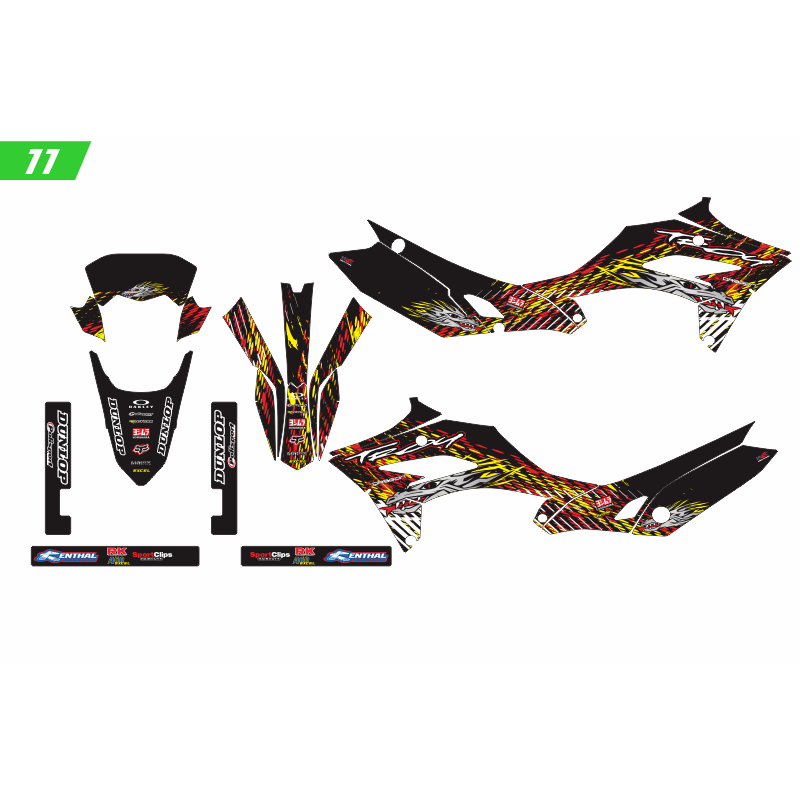 สติกเกอร์ KLX230 2024+ (ลาย 01-50) ราคา ถูกที่สุด ดีลบีเคเค แกลเลอรีภาพที่ 4