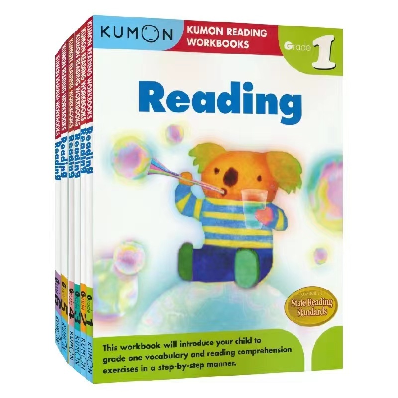 Kumon Reading Workbooks G1-G6 Official Document Education English Primary School Complete Set